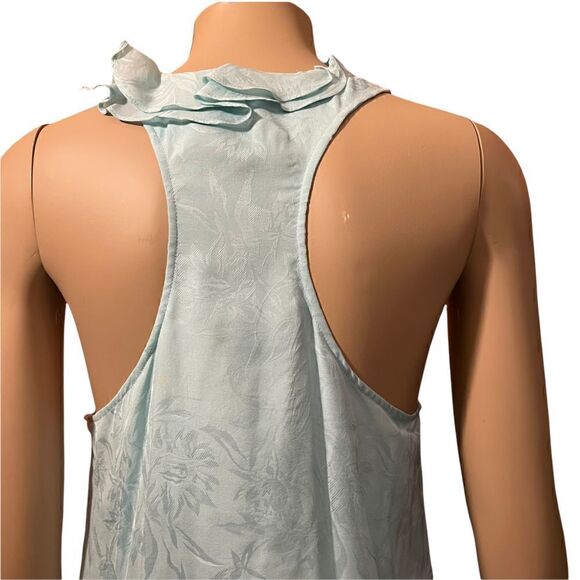 NWT Ali Ro sky blue ruffle dress - Picture 7 of 13